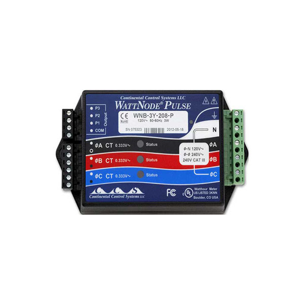 WattNode Circuit kWh Transducer Onset T-WNB-3Y-208-P