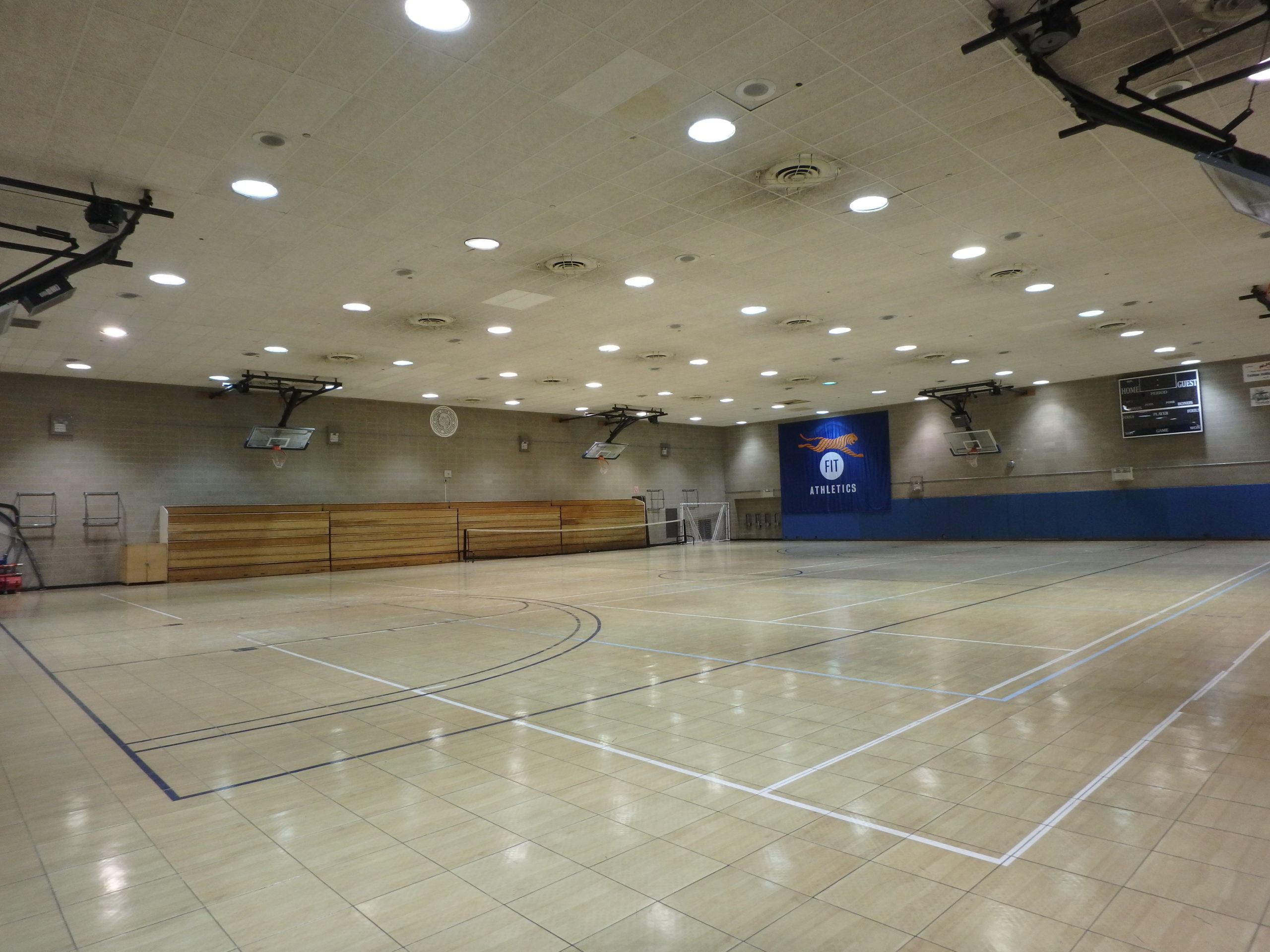 Lighting Retrofit in a College Gymnasium NYC Energy Tools